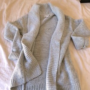 Gray cardigan